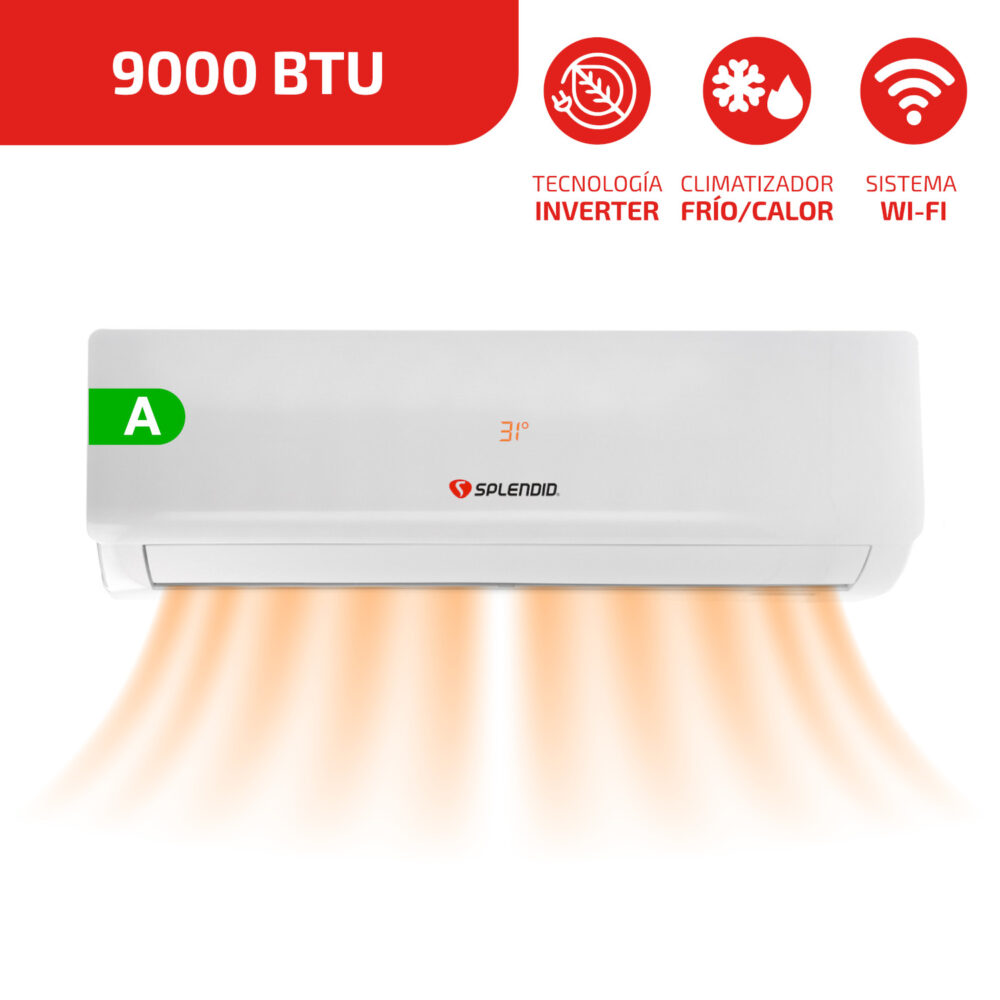 AIRE AC SPLIT MURO 9.000 BTU INVERTER - SPLENDID