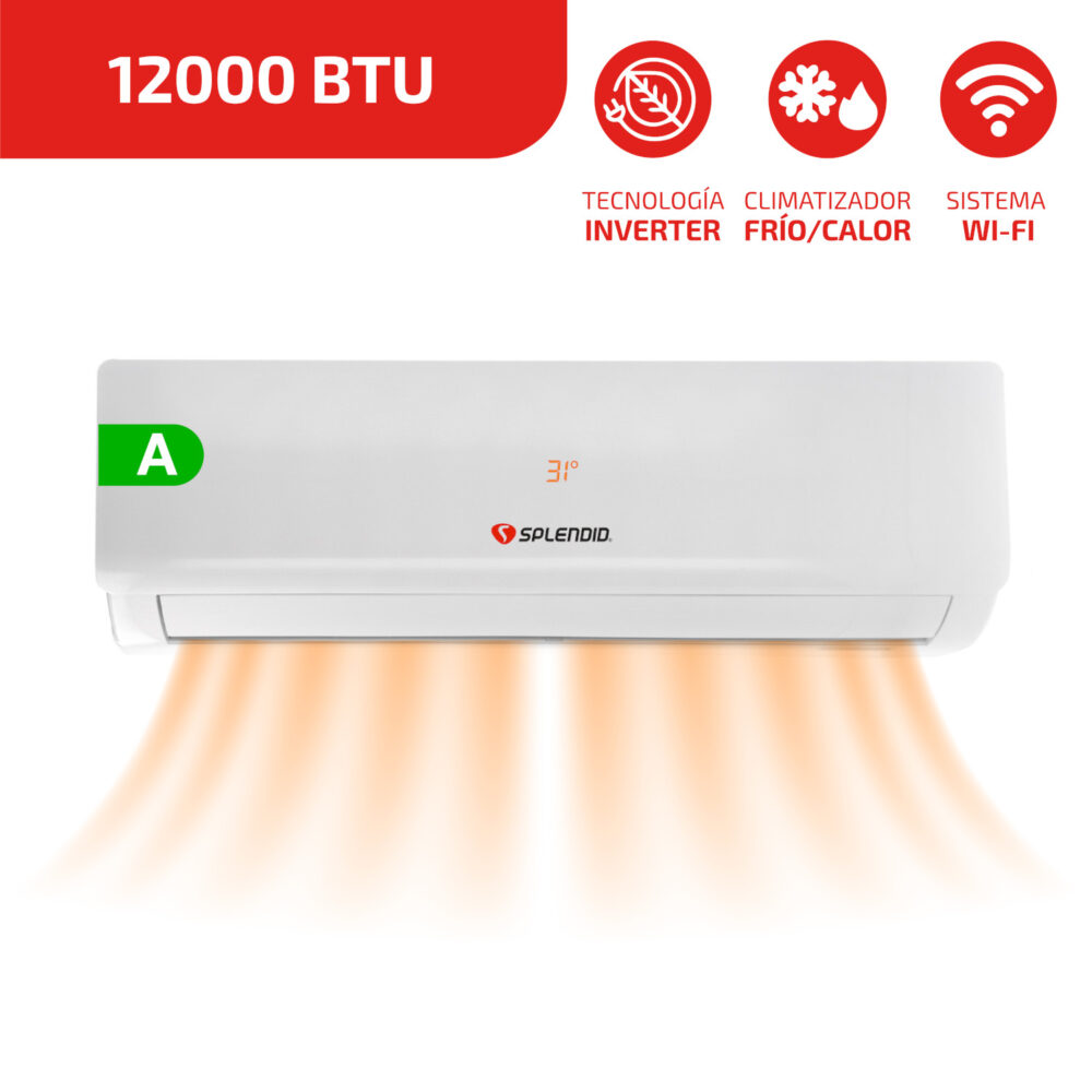 AIRE AC SPLIT MURO 12.000 BTU INVERTER - SPLENDID
