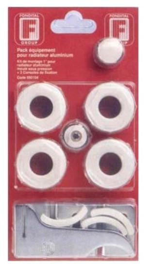 KIT DE MONTAJE RADIADOR ALUMINIO A81